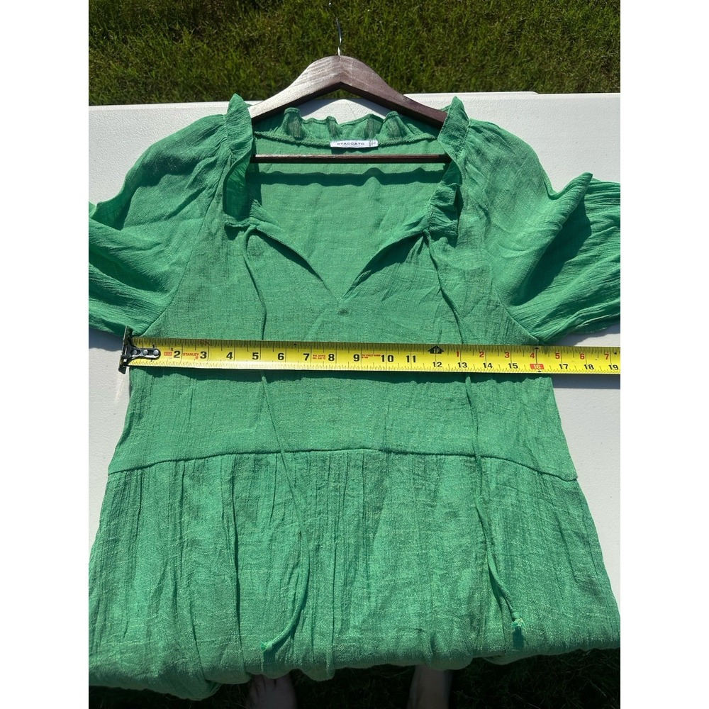 Staccato Green Ruffle‎ Dress Small - Picture 4 of 6